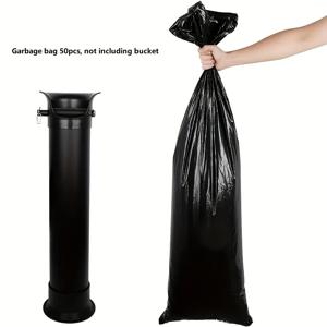 TEMU 50개 두꺼운 커피 찌꺼기 처리용 내구성 플라스틱 머신 쓰레기 봉투 - 오픈탑 디자인 & 걸이 고리, 누수 방지 & 냄새 차단, 주방용, 막힘 없는 처리, 머신 & 프렌치 프레스 호환 (전기 불필요), 주방 폐기물 관리,냄새 방지 소재,강화된 솔기,상업용 주방