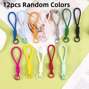 TEMU 휴대폰 끈 12개 세트 - 부드럽고 색상이 일치하는 탈부착형 분실 방지 끈, 추수감사절, 크리스마스, 새해 및 발렌타인데이를 위한 완벽한 선물