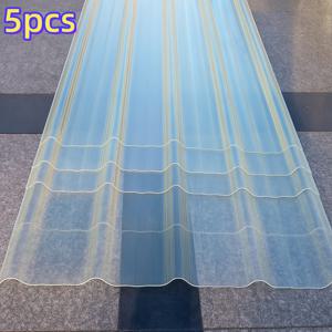 TEMU 반투명 햇빛 패널 5개 세트, 90cm*120cm*1mm, 내구성 있는 빛 투과형 지붕 시트, 온실 조명 타일, 내후성 및 햇빛 차단 유리섬유 싱글, 농업용 창고 조명 타일, 간편한 설치 및 절단, 발코니, 창고, 재배용 온실, 차고 지붕 덮개, 야외 차양용, 내구성 있는 야외 지붕 재료