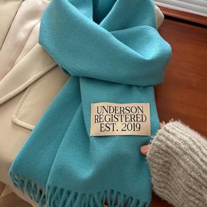 TEMU 플러스 사이즈 - 플러스 사이즈 - 좁은 폭 멀티 컬러 미니 스카프 숄 - 유럽 미국 여성용 데일리 따뜻한 액세서리, 클래식 스타일