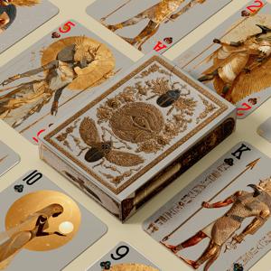 TEMU 펜유콻 고대 이집트 테마 카드 - , 파라오, 스카라베 포함 - 수집가, 역사 애호가, 테마 게임에 적합한 이집트 덱 - 문화 수집용 카드 게임 액세서리