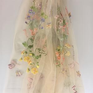 TEMU 자주빛 그린 자수 티울 테이블 러너 - 나비와 꽃 자수 장식, 쉬어 직사각형 웨딩, 봄 장식 - 가벼운 폴리에스터 소재, 웨딩, 발렌타인데이, 일상 식탁 센터피스용