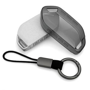 TEMU 기아 , 쏘렌토, EV3, EV5, EV9, 카렌스, K3, K4, K5, 카니발용 투명 블랙 자동차 키 커버 키홀더 5, 6, 7, 8, 9키용 키보호 케이스