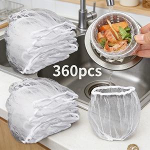 TEMU 360개입 강력 교체 필터 | 주방 싱크대 및 배수구, 야채 세척용 미세 메시 - 막힘 방지, 간편한 세척 - 작은 틈새에 적합한 내구성 파이프 및 준비 스크린, 주방 싱크대 필터, 실용적인 주방용품