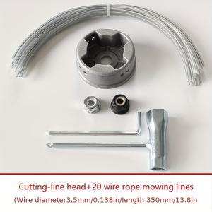 TEMU 강력한 8선 잔디 깎기 헤드, 신형 잔디깎이 강철 와이어 알루미늄 합금 잔디 깎기 헤드, 8선으로 더 깨끗하고 쉽게 잔디 깎기!