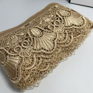 TEMU 1개 5야드, 우아한 골드 자수 레이스, 커튼 트림, 와이드 레이스 11.5cm/4.5인치 소파 쿠션 베개 테이블보 홈 텍스타일 트림, 트림 및 장식, 공예 및 재봉 용품, 수용성 레이스