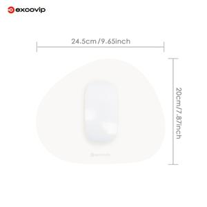 TEMU 1개 EXCOVIP 삼각형 마우스 패드, 인조 가죽, 방수, 세탁 가능, 미끄럼 방지 사무실 및 공부용 데스크 매트, 다양한 색상 옵션, 9.65x7.87인치