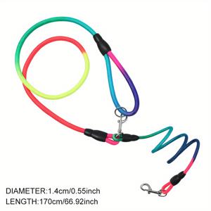 TEMU 반사 개 목줄 - 하이킹, 걷기 및 러닝을 위한 핸즈프리 자유 - 충격 흡수 기능의 완전히 조절 가능한 크로스바디 번지 리쉬 - 당신과 당신의 작은 또는 큰 강아지를 위한 편안함