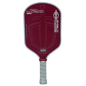 TEMU HONOLULU SWORD&SHIELD J2K+ 피클볼 패들, 아라미드 케블라 섬유 피클볼 라켓, 폴리머 허니콤 코어, 두께 16mm, 탑스핀 및 슬라이싱에 완벽한 텍스처 표면, 균형 잡힌 파워와 컨트롤