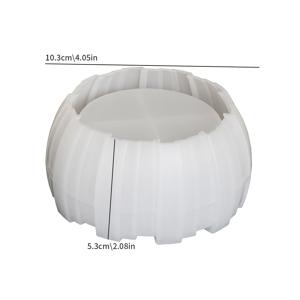 TEMU DIY 울타리 실리콘 캔들 몰드 불규칙 세로 줄무늬 에폭시 수지 보관 그릇 석고 캔들 컵 다육이 화분 콘크리트 클레이 주형 몰드