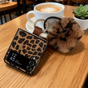 TEMU 휴대폰 케이스 - 클래식 스타일 프린트 휴대폰 케이스 (링 포함), 귀여운 프린트 가방 디자인, 갤럭시 Z 플립3/4/5/6/7 시리즈 PC 재질 휴대폰 보호 커버에 적합