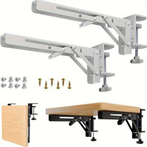 TEMU 2개 묶음 고강도 스테인리스 스틸 접이식 선반 브래킷 - 8