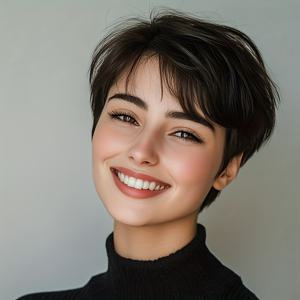 TEMU 여성을 위한 150% 밀도 6인치 자연스러운 짧은 피시 가발 ( 앞머리 포함) - 로즈 네트 캡 헤어 시스템으로 빠르고 간편하게 데일리 헤어스타일을 변경할 수 있습니다. 크리스마스 및 특별한 날에 이상적이며, 편안함의 브라운 헤어 가발입니다.