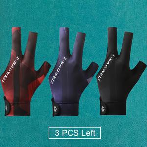 TEMU 3개 세트 검정색 통기성 손가락 장갑 - 미끄럼 방지 탄성 디자인으로 그립력과 제어력 향상 - 탁구 및 당구에 적합