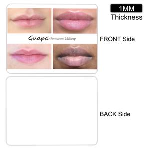 TEMU 1개 영구 메이크업 립 타투 연습용 실리콘 라텍스 입술 피부, 4가지 입술 모양 포함, 쉐이딩 연습용