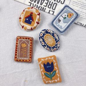 TEMU 숲 테마 자수 패치 5개 세트, 다용도 수제 패치 액세서리, 옷, 가방, 모자, 스카프 등과 완벽하게 매치, 휴일 의상 및 선물용으로 이상적