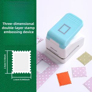 TEMU 1개 종이 펀칭 및 엠보싱 도구 - 별/3차원 봉인 모양 장식 공예 엣지 커터, 스크랩북, 다이어리, 카드 제작, 사진 및 종이 공예에 적합; 수동 엠보싱 펀치, 공예 애호가에게 이상적