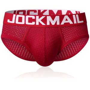 TEMU JOCKMAIL 남성용 스타일리시 속옷, 넉넉한 파우치, 편안하고 통기성 좋은 드로즈, 로우라이즈 트렁크