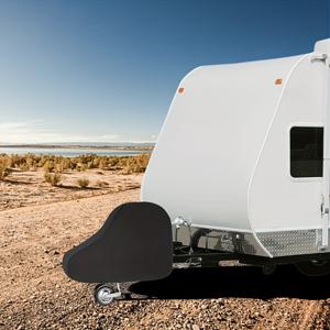 TEMU RV 블랙 트레일러 후크 커버, 여행용 RV 트레일러 후크 보호 커버