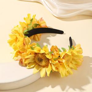 TEMU 1개 스위트 러블리 스타일 빅 여성 헤어 밴드 데일리 착용 생일 파티 헤어 액세서리