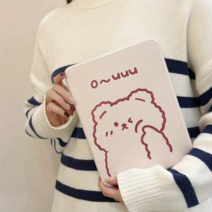 TEMU 애니메이션 토끼 커플 스타일 2-in-1 삼단 회전형 스탠드 케이스, Apple iPad용, iPad 10.2/Air 4/Air 5/Pro 11/10세대/10.9/9.7 호환