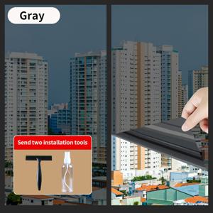 TEMU 전기 정전기 무접착 창문 필름 - 일방향 시야, 자외선 차단 및 열 절연, 홈 데코용, 5밀 두께 PVC, 도구, 차양