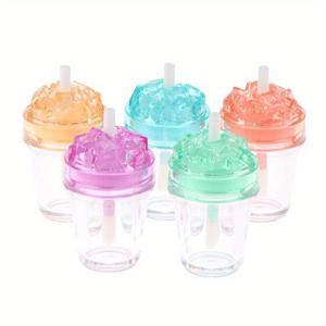 TEMU 5ml 빈 립글로스 용기 10개 세트, 립글로스, 아이라이너 및 기타 뷰티 메이크업 도구에 적합, 다양한 색상으로 제공