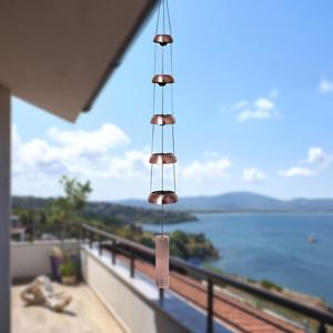 TEMU 일본식 오층 탑 풍경종, 종 포함, 실내, 발코니, 안뜰, 정원용 걸이식 장식. 즐거운 시간을 함께할 기분 좋은 종소리