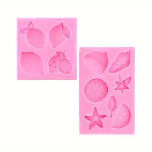 TEMU 2개 레몬 & 여름 과일 실리콘 몰드 DIY 공예용 - 레진 주조, 폴리머 클레이 장식