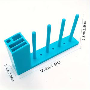 TEMU 1개 자석 3-in-1 라인 코어 홀더 도구 보관함, 스크루드라이버, 핀셋 및 자석 보관에 적합하며 재봉틀 보빈 보관 랙으로도 사용 가능, 설치 없이 사용하기 쉬움