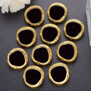 TEMU 10개입/개 빈티지 불규칙한 망치 패턴 드립 오일 공예 고급 금속 단추, 코트, 스웨터, 유니폼, 정장, 재킷, 장식용 손바느질 단추, DIY 의류, 신발, 가방, 선물 상자, 보석 액세서리, 다양한 색상 및 크기