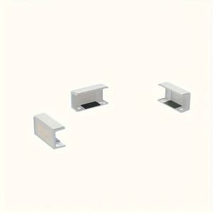 TEMU 1세트 조절 가능 노트북 마운트 책상 아래, ABS 벽 마운트 컴퓨터 브래킷 접착제 및 나사 포함, 키보드, 라우터, 모뎀, 케이블 관리 및 네트워크 스위치에 완벽 - 보호 패드가 있는 직사각형 홀더