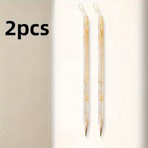 TEMU 1/2개 건하오 브러시 세븐 퍼플 쓰리 시프 라인 씬 골든 샤오카이 친푸 정명 스트로 홀 크로스 브러시