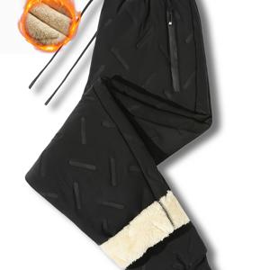 TEMU 여성용 가을/겨울용 기모 안감 따뜻한 캐주얼 스포츠 바지 1벌, 신축성 있는 커프스 조거 팬츠, 다용도 롱 스포츠 팬츠, 헤어머 스타일 캐주얼 트라우저