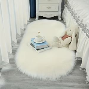 TEMU 1800g 풀나일론 아크릴 소파 시트 쿠션 바닥 매트, 퍼플 핑크 러그, 매우 부드럽고 편안한 긴 러너, 세탁 가능한 푹신한 에리어 러그, 거실 침실 침대 옆 가정 장식 바닥 카펫, 휴일 선물