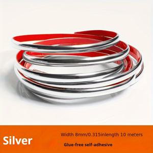 TEMU 10미터 벽지 접합 테이프, 벽면 덮개용 부드러운 장식 스트립, 벽 패널용 매칭 엣지 스트립, 코너용 자가 접착 PVC 접합 스트립