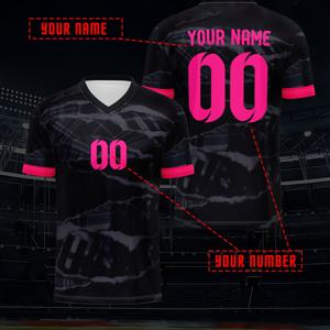 TEMU 2024년 맞춤형 V넥 저지, 남성용 스포츠 팀 클럽 트레이닝 V넥 축구 셔츠, 앞뒤에 이름과 번호 프린트, 일상 캐주얼 파티용 편안한 핏 홈웨어