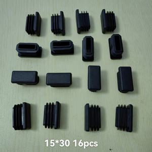 TEMU 16개 검정색 직사각형 플라스틱 파이프 플러그 세트. 금속 튜브, 가구, 의자 다리, 울타리 수리를 위해 설계되었습니다. 내구성이 뛰어난 이 플라스틱 삽입물은 PP 플라스틱으로 제작되었습니다.