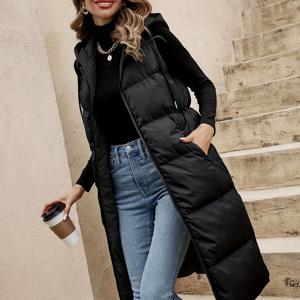 TEMU 가을, 겨울용 롱 조끼