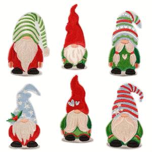 TEMU 6개 크리스마스 시리즈 패턴 천 스티커 자수 의류 추가 세트, 만화 스타일 다림질, 재봉 패치 (옷, 가방, 신발, 모자, 홈 데코 스티커 등에 적합)