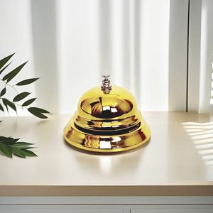 TEMU 1개 레스토랑, 호텔, 게임 쇼용 빈티지 메탈 서비스 벨 - 로맨틱 테마, 전기 필요 없음, 테이블 장식용 휴대용 핸드 벨, 커피숍, 도어벨, 주문 알림