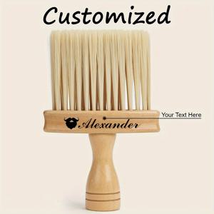 TEMU 개인 맞춤형 소프트 수염 브러쉬 (헤어 커팅용), 부드러운 솔로 목 부위 먼지 제거 디자인