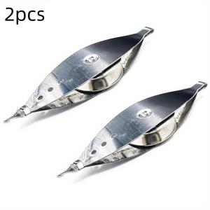 TEMU 2개 튼튼한 금속 짜임 셔틀 세트 (갈고리 포함), 뜨개질, 바느질, 크로셰 및 공예 활동을 위한 바늘 짜임 도구