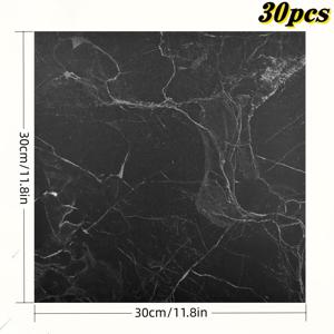 TEMU 15/30개 무광택 자가 점착 비닐 바닥 스티커, 벽 스티커, PVC 바닥 스티커, 간편한 떼어내고 붙이는 방식, 거실, 주방, 욕실, 화장실에 적합, 미끄럼 방지 바닥 스티커, 방수 벽 스티커 (11.8In × 11.8In)