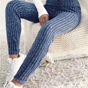 TEMU 여성용 유럽 및 미국 스타일 슬림핏 얇은 가을/겨울 아우터웨어 레깅스