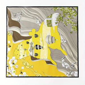 TEMU 1pc 34.65인치 중국 레트로 공명 랜턴 하이에론 패턴 여성 실 실 스카프, 100% 무화과 실 대형 사각 스카프, 야외, 데이트에 적합, 착용하거나 친구와 가족에게 선물할 수 있음, 모든 계절에 착용할 수 있음, 부드럽고 통기성이 좋음, 고급스러운 우아함, 패션 브랜드