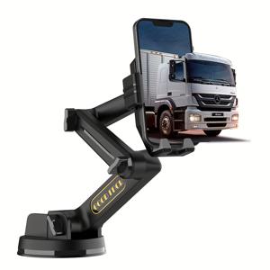 TEMU 고강도 흡입 흡착판 트럭용 휴대폰 거치대, 컴팩트 10.3인치 암, 안정적, 아이폰 및 삼성 호환, 그레이, 세미트레일러 트럭