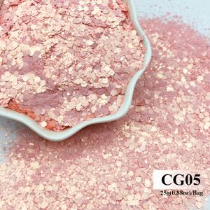 TEMU 25g/봉투 글리터 청키 믹스 | 공예, 에폭시 레진, 수제 주얼리, 장식 카드 아트, 텀블러 키체인용 용제 저항