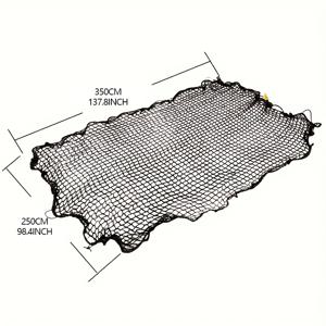 TEMU 트럭용 헤비듀티 블랙 카고 네트 - SUV, 트레일러 및 보트용 적합, 튼튼한 폴리에스테르 메쉬 커버