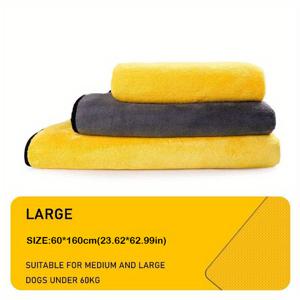 TEMU 다용도 흡수 타월 (애완동물, 차량 청소용), 고양이 및 강아지에게 적합, 자동차 관리, 가정 청소, 초흡수성 속건성 애완동물 타월 - 부드러운 흡수 욕실 타월